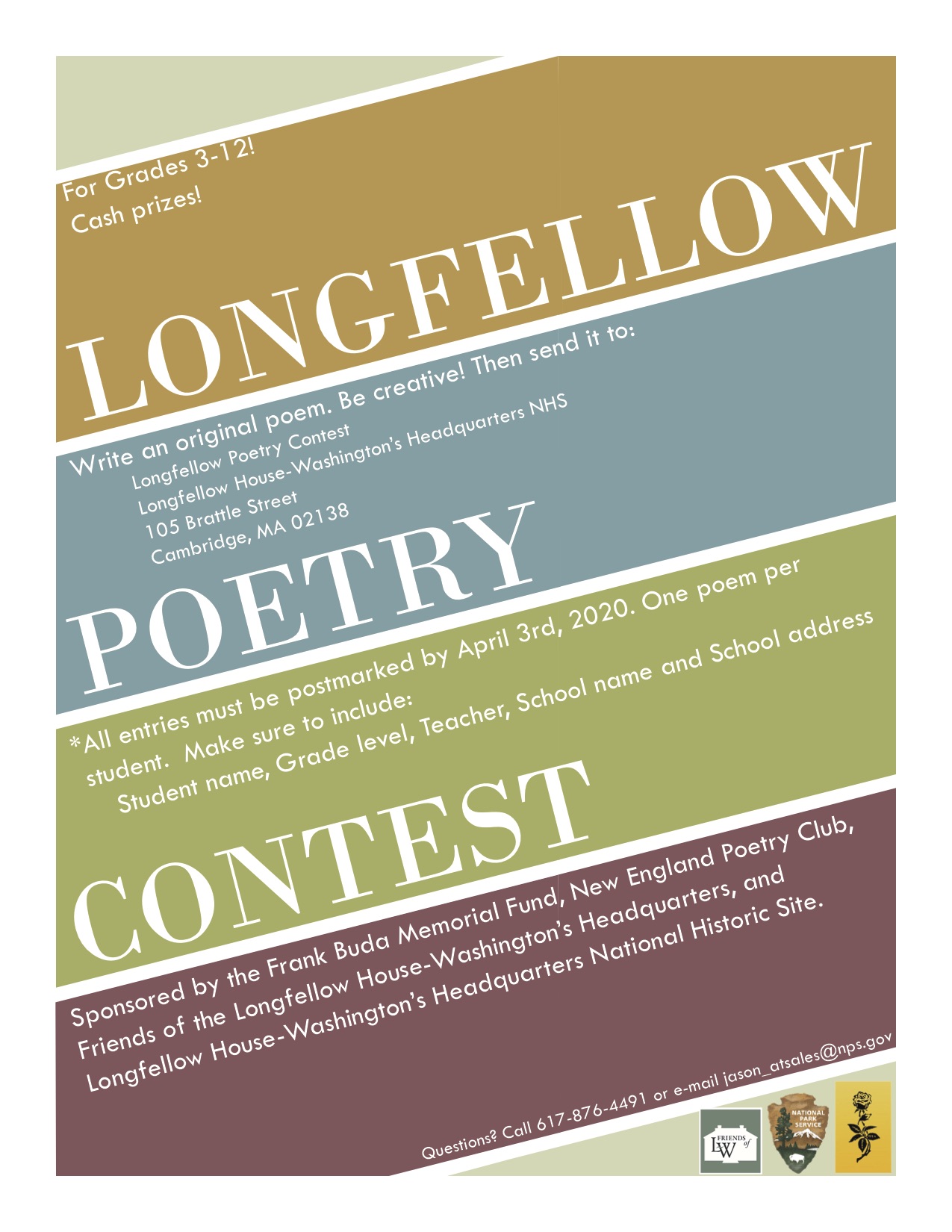 Student Poetry Contests! New England Poetry Club