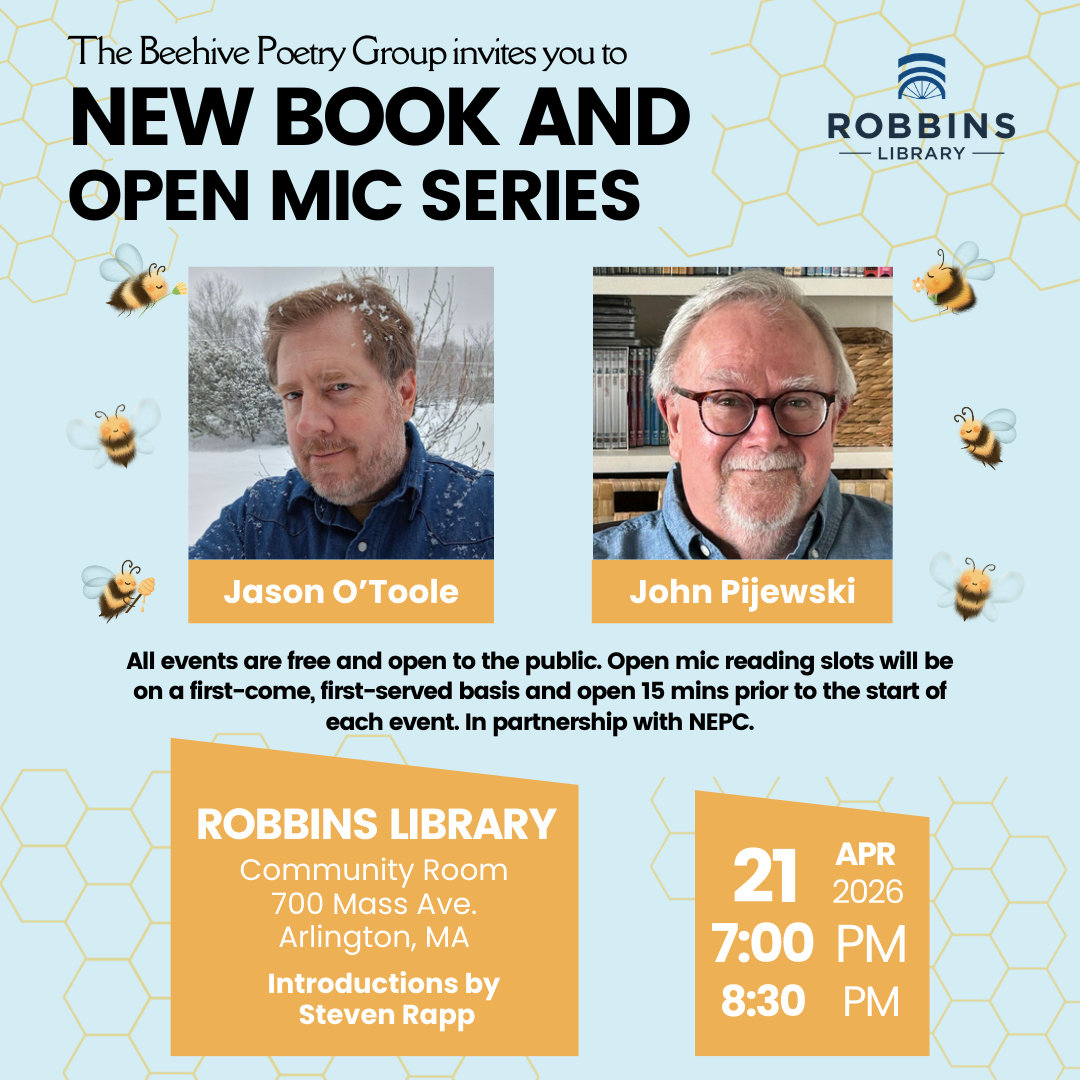 NEPC and Beehive Poetry: Jason O’Toole, John Pijewski